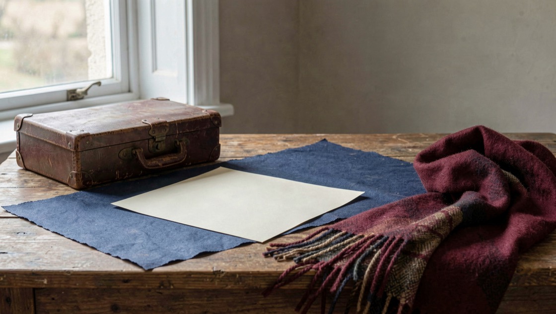 A quiet research table with notes related to Lincoln's Springfield Farewell Address